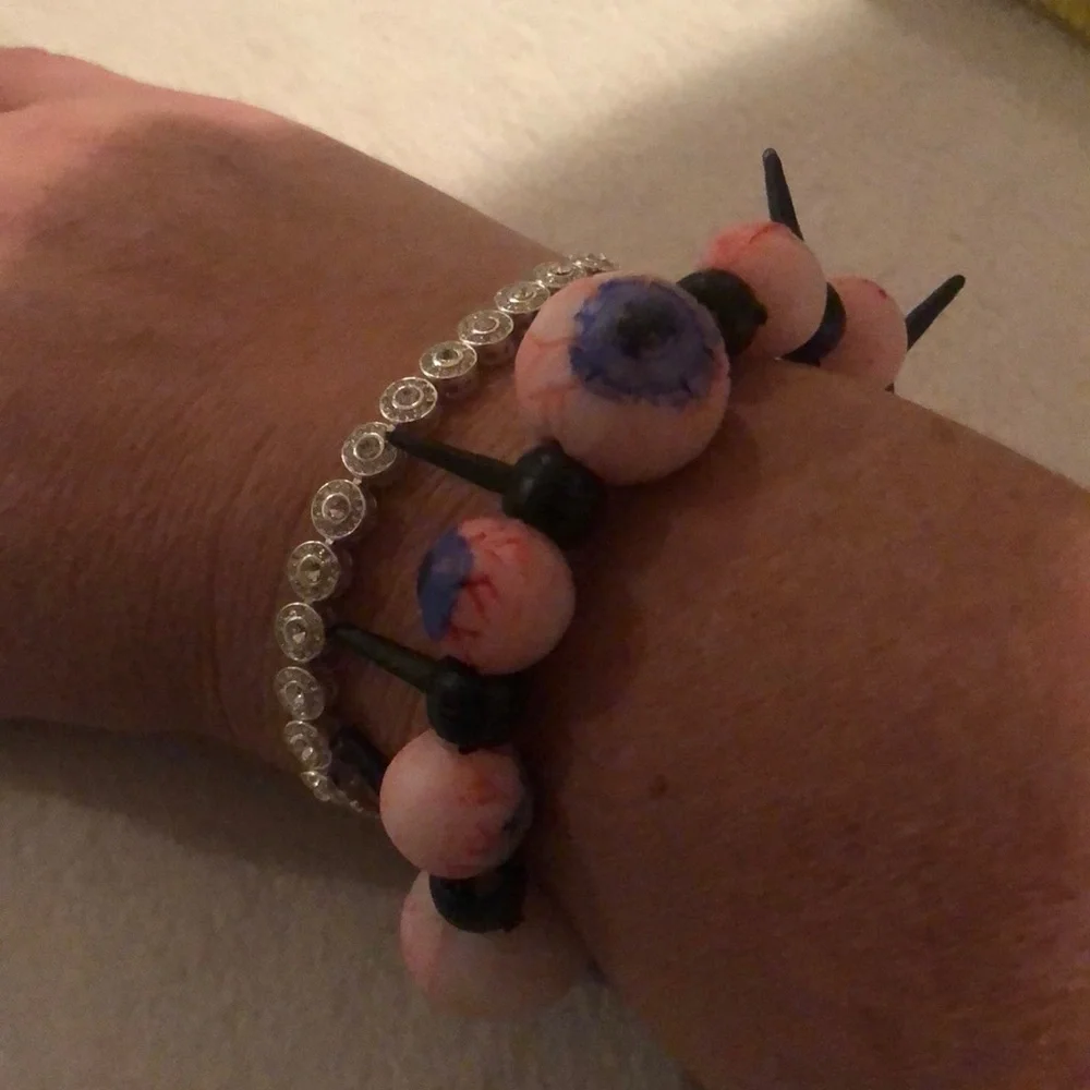 Halloween Accessory Eyeball Stretchy Fun Bracelet